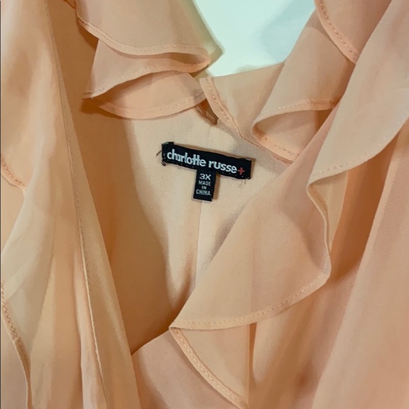 Peach wrap dress - Picture 3 of 6